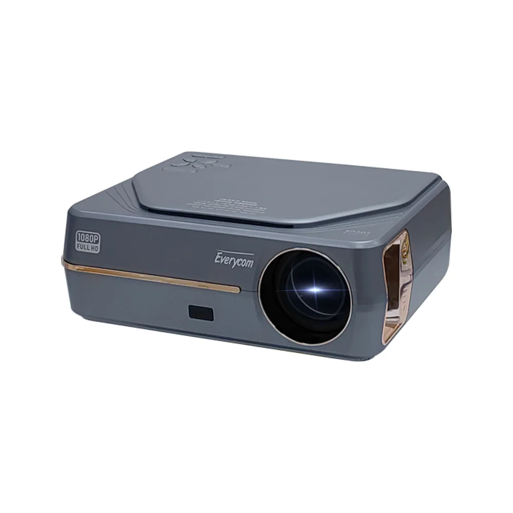 

Everycom YG627 Full Led Projector Tv For Android Video Movie LCD LED Video 1080p Projector Beamer 4k