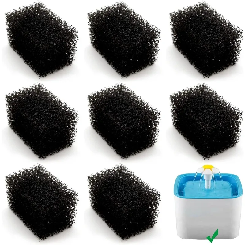 8 Pack Replacement Pre-Filter Sponges for 84oz/2.5L Cat Water Fountain