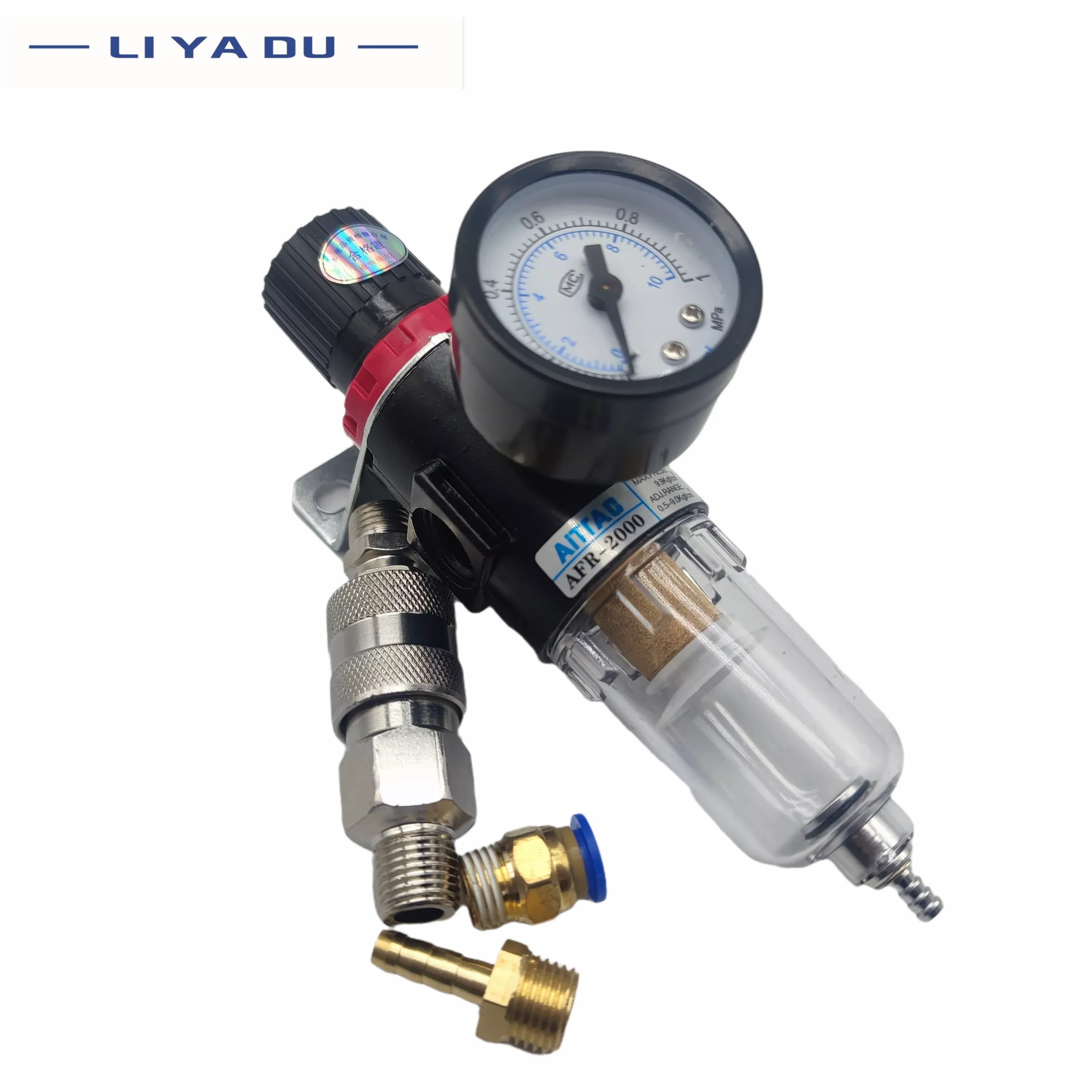 Pneumatic Filter Air AFR2000 Treatment Unit Pressure Regulator Compressor Reducing Valve Oil Water Separation Gauge Switch