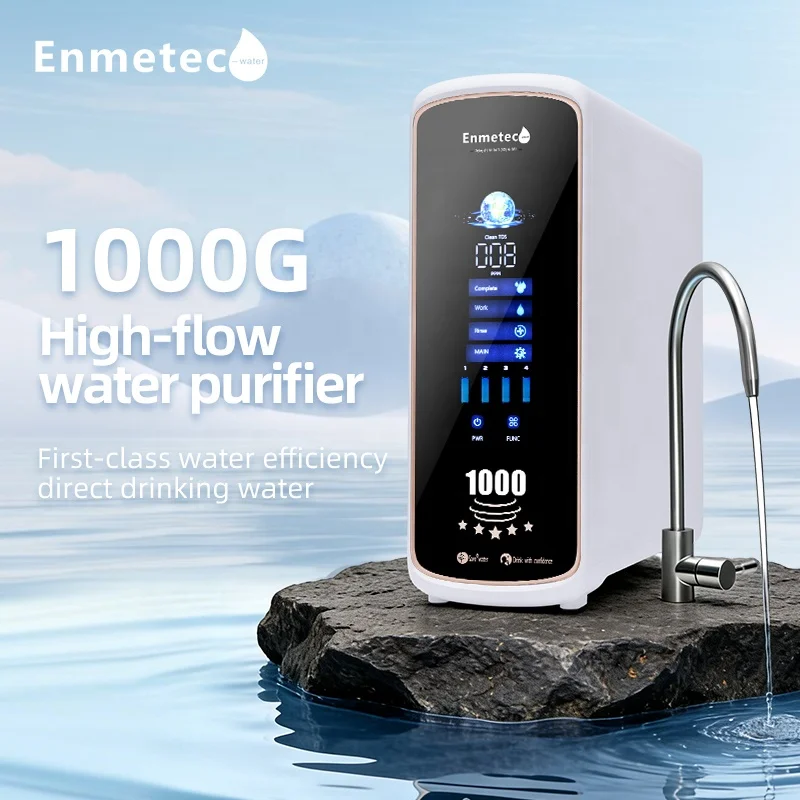 TanXin T12-1000 RQ Reverse Osmosis Water Purifier Direct Drinking Kitchen Tap Filter Core Change Reminder Hotel Household Use