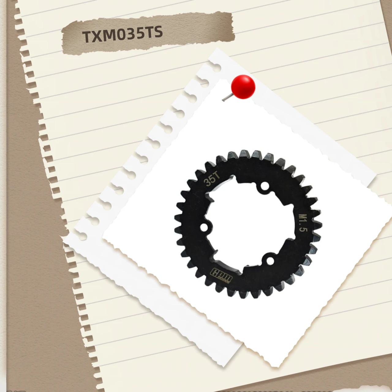 

Цилиндрическая шестерня из среднеуглеродистой стали GPM 35T для TRAXXAS 1/5 X-Maxx 6S/8S, 1/6 XRT