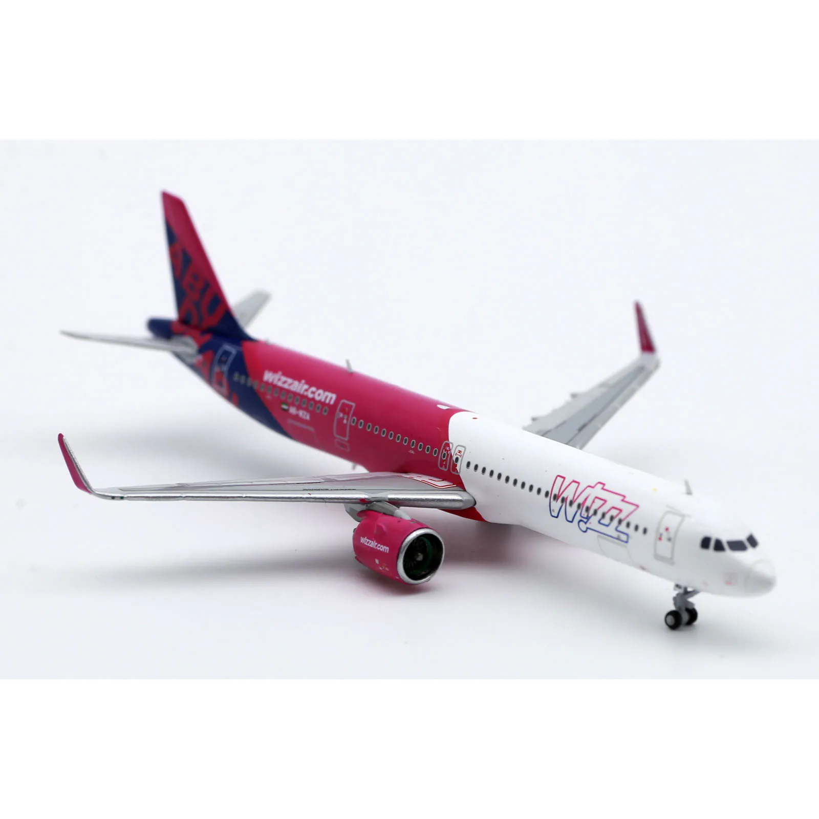 LH4196 Alloy Collectible Plane Gift JC Wings 1:400 Wizz Air Abu Dhabi Airbus A321NEO Diecast Aircraft JET Model A6-WZA