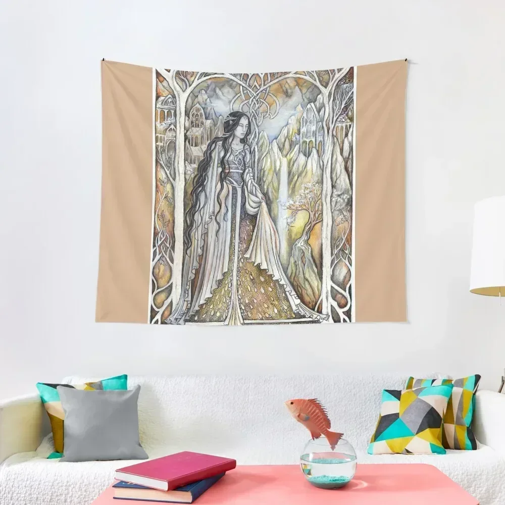 

Lady of the elven city Tapestry Aesthetic Room Decor Bedrooms Decor Wall Deco Tapestry