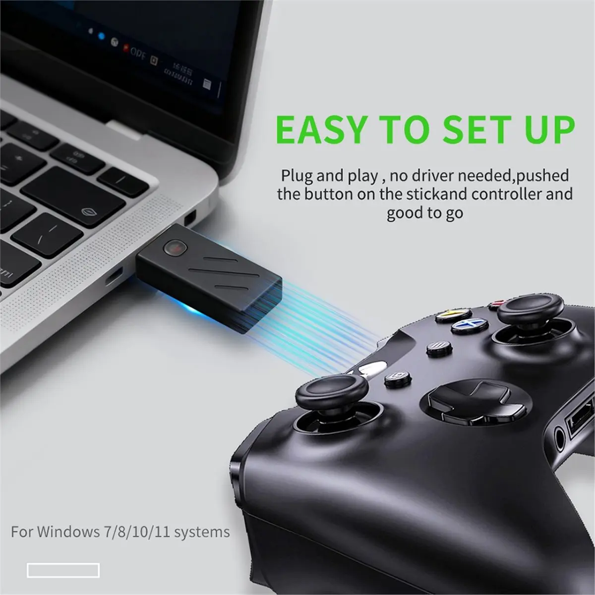 A59E Wireless USB Bluetooth Adapter for One//S Transmitter Receiver for Elite 2 Controllers, Plug-Play Dongle view 3