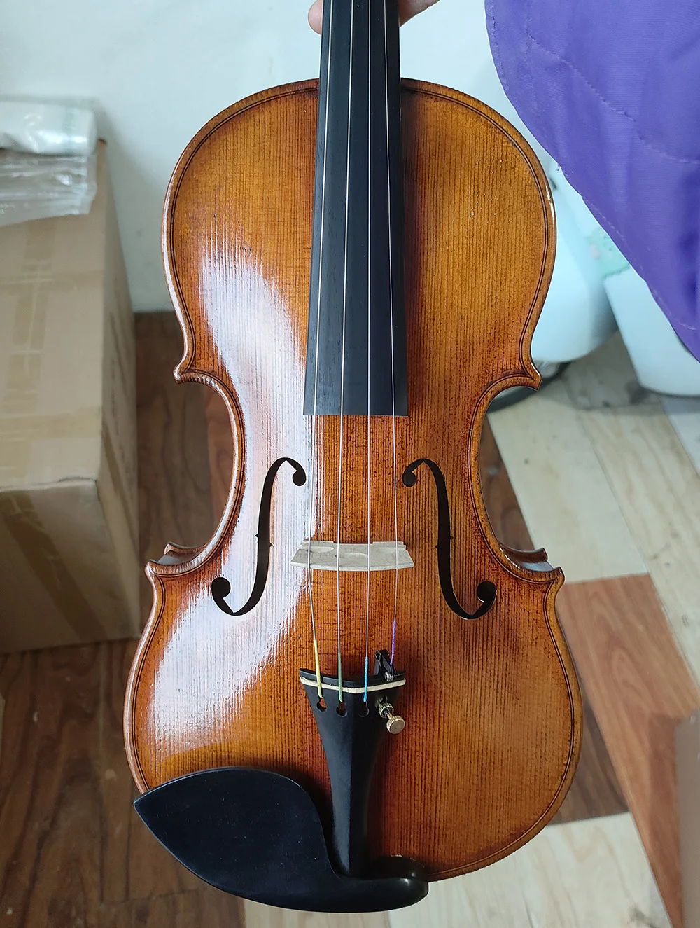 Antonio Stradivarius 1714 Soil Copy Professional Violin 4/4 Size #3439 Master European Spruce Handmade Oil Varnish