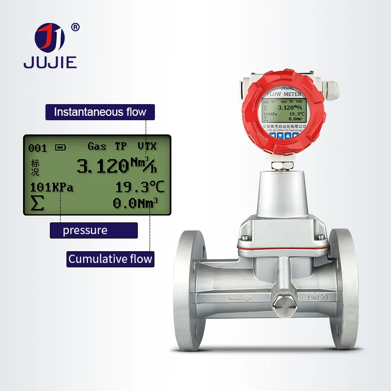 

Manufacturers Supply Stainless Steel High Precision Precession Vortex Flowmeter Corrosion Resistant Anti-Seismic Gas Flowmeter