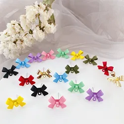10pcs Diy Butterfly Earrings Connectors Colorful Stud Earring Settings Earrings Base for Handmade Jewelry Making Accessories