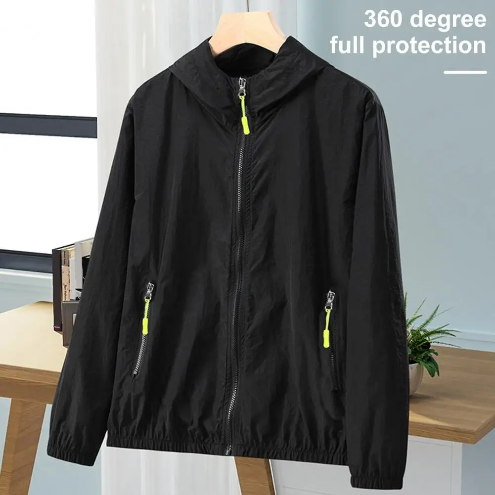 Summer Jacket For Men Women Sun Protection Clothing Waterproof Quick Dry Hooded Coats Fishing Hunting Hoodies Lightweight Jacket