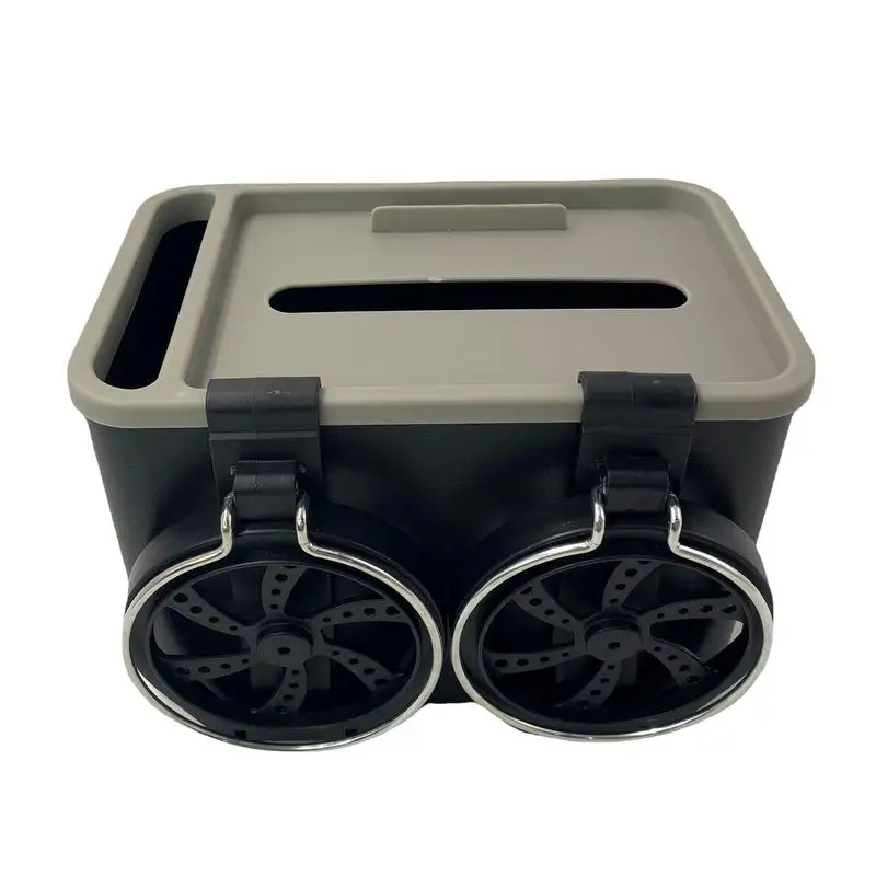 Car Armrest Storage Box Upgrade Box Water Cup Holder Vehicle-Mounted Tissue Box Coffee Cup Holder Multifunctional Organizer Car