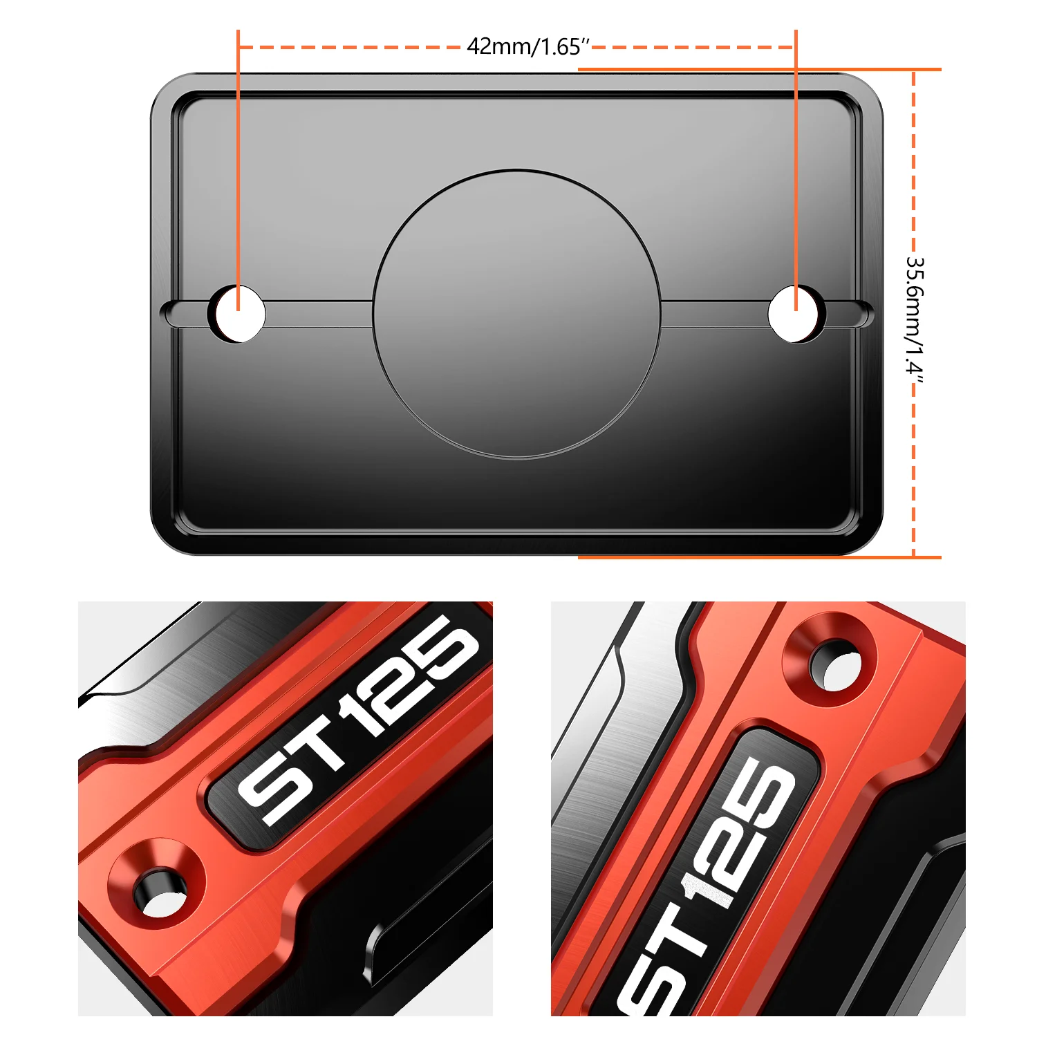 For HONDA DAX125 ST125 DAX ST125 Accessories Motorcycle Front Brake Fluid Cylinder Master Cap Reservoir Cover Decorative Cover