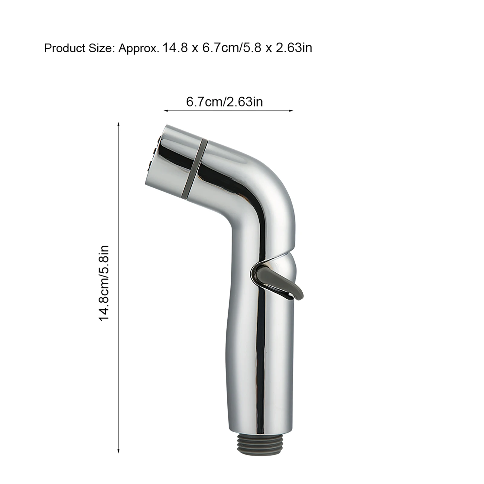 ABS Galvanik Handheld Einstellbare Bidet Sprayer Wc Bidet Spray Düse Badezimmer Zubehör