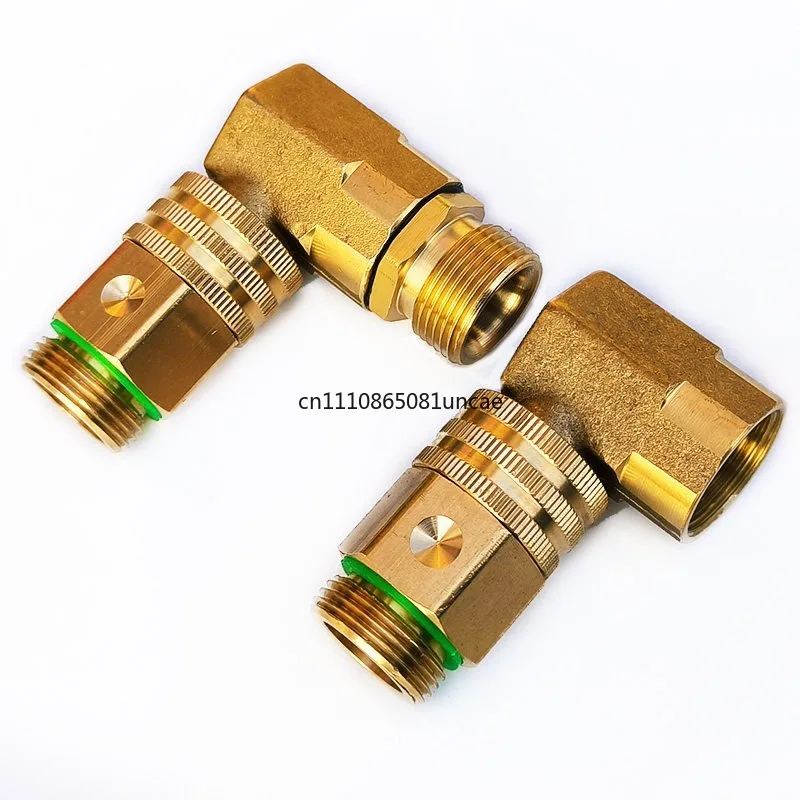 1/4 Pipe 22*1.5mm Right Angle Rotary Connector High Pressure Fitting for Washing Machine Practical Hot Selling