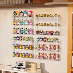 Blind Box Handmade Storage Display Rack Cute Grain Decoration Display Cabinet Non drilling Storage Rack