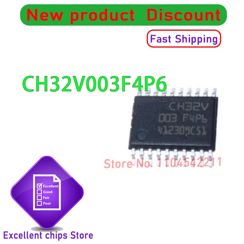 20PCS~50PCS/LOT CH32V003F4P6 CH32V003 CH32V003F SOP New original