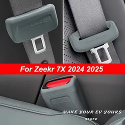 For Zeekr 7X 2024-2026 Car Seat Belt Buckle Clip Protective Case Anti-Scratch Interior Button Case Anti-Noisy Cover Accessories