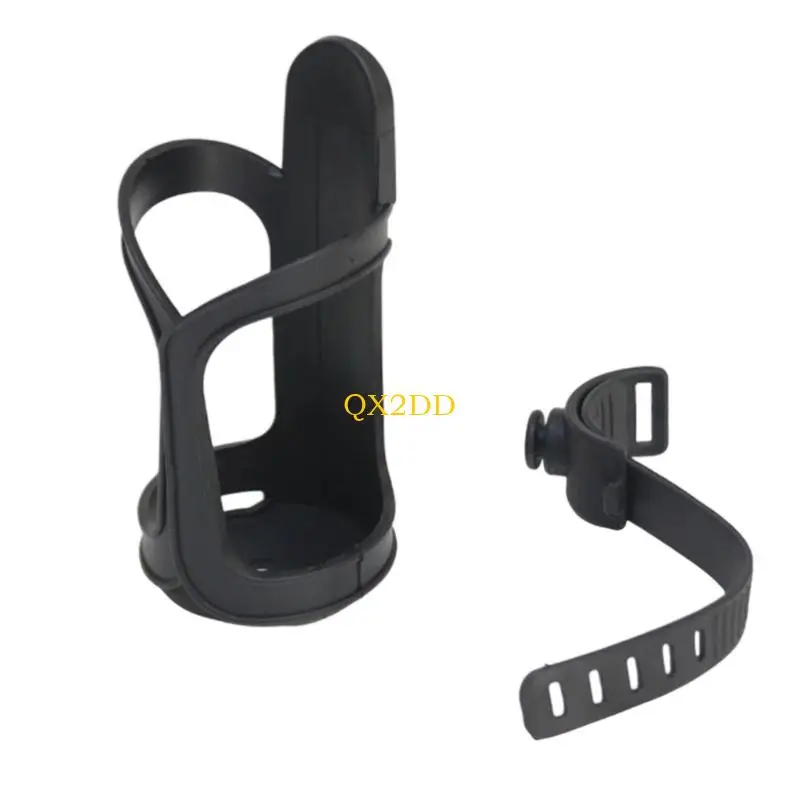 

QX2D Universal Strollers Cup Holder Secure Clamp for Water Cup Baby Bottles Drinks Fit Most Strollers Easy Installation