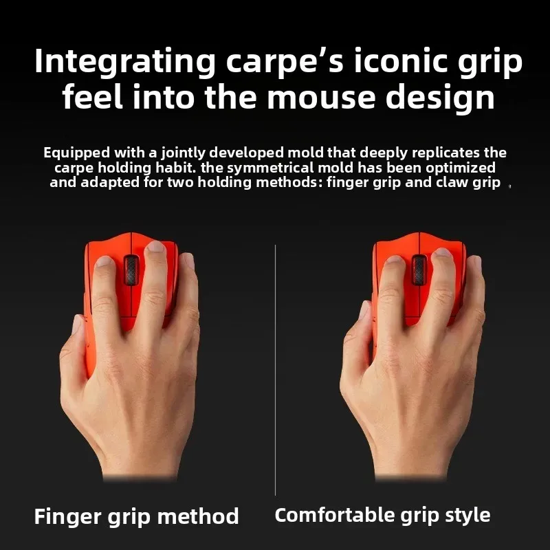 Pulsar Pro Series Carpe-X Wireless Mouse 8KHz Polling Rate Optical Micro Motion Low Latency E-sports Grade Gaming Mouse