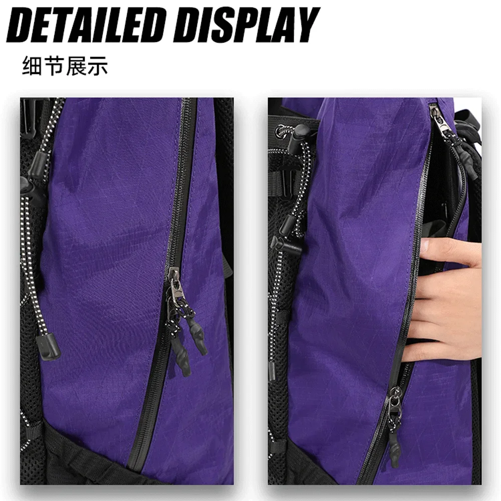 Ransel Mendaki Ringan 36-50L Luar Ruangan, Tas Berkemah, Bersepeda, Ransel Mendaki Ransel Tahan Air Perjalanan