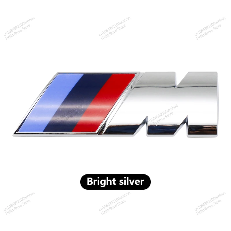 Per BMW M LOGO Fender Emblem Badge Badge posteriore del bagagliaio 1 3 5 7 Series X1 X3 X5 X6 M adesivo sportivo accessori per auto Sticker Styling