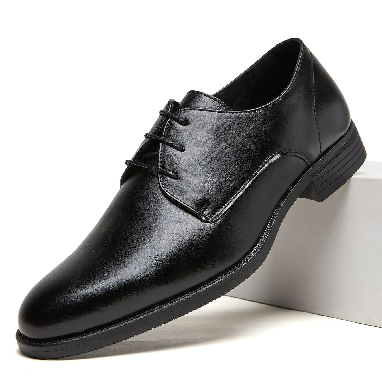 Desai Men's 2026 Autumn Classic Lace-up Leather Shoes Business Formal Derby Shoes Office Daily Working Footwear