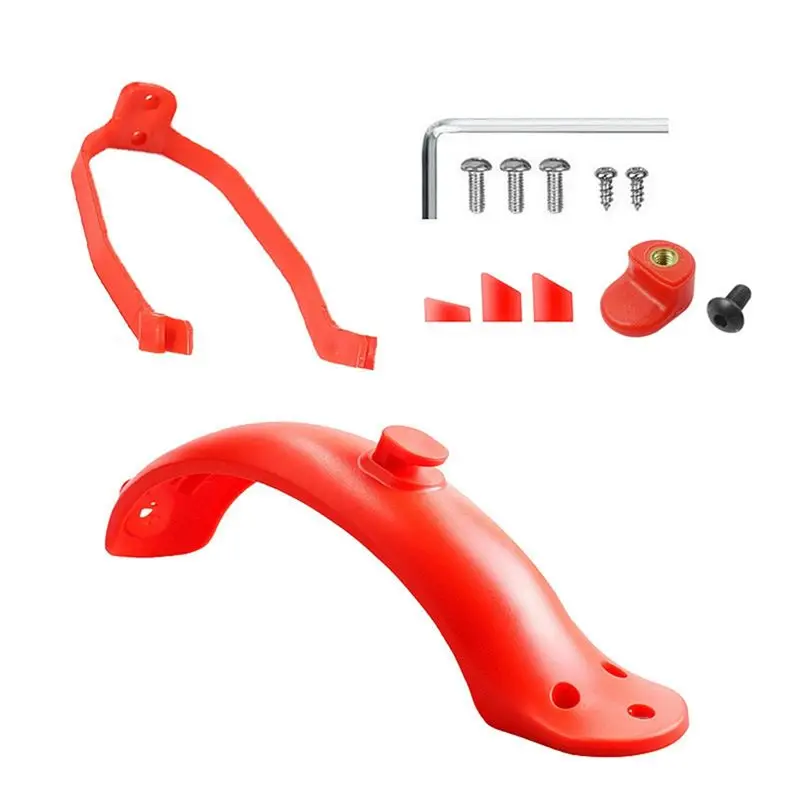 

ABME Rear Mudguard Set Compatible For Xiaomi M365/Pro Electric Scooter Mudguard Support Replacement Kits Repair Accessories Red