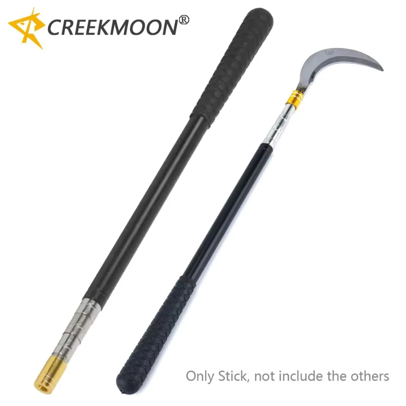 1.5m Telescoping Fishing Net Pole Stainless Steel 5 Sections Extendable Rod 8mm Net Head for Stream Cage