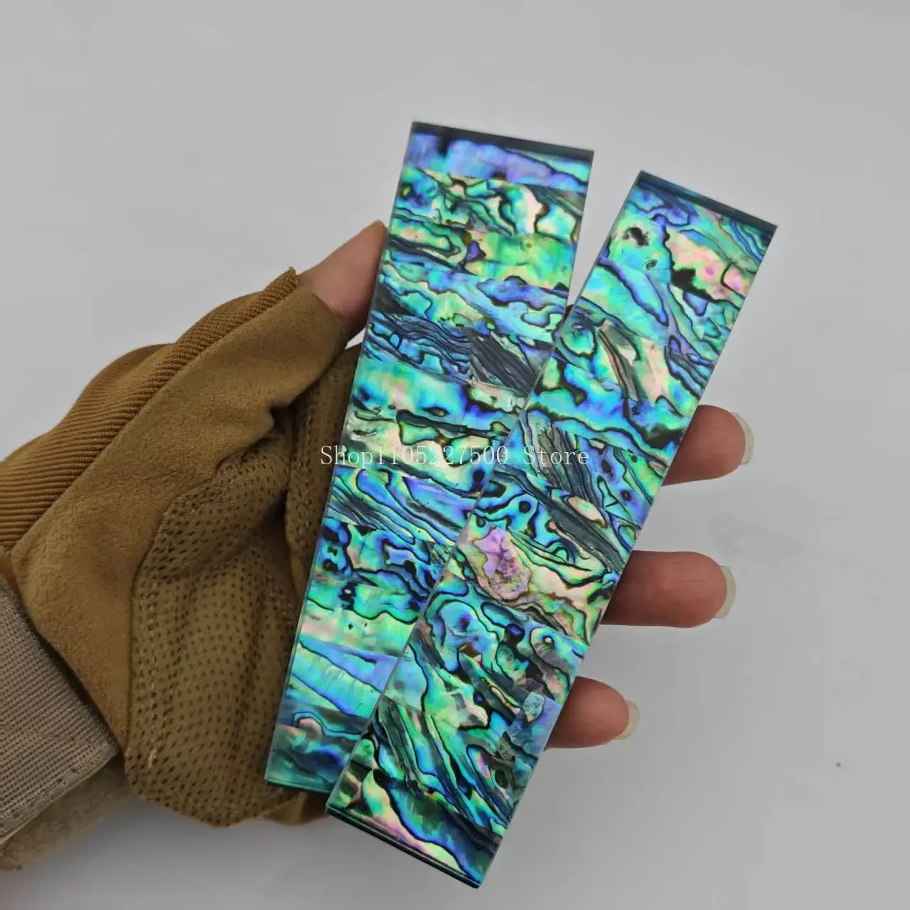 2PCS 4 Sizes Folding Knives Handle Material Board New Zealand Abalone Shell Grip Patches DIY Making Handle Scale Parts
