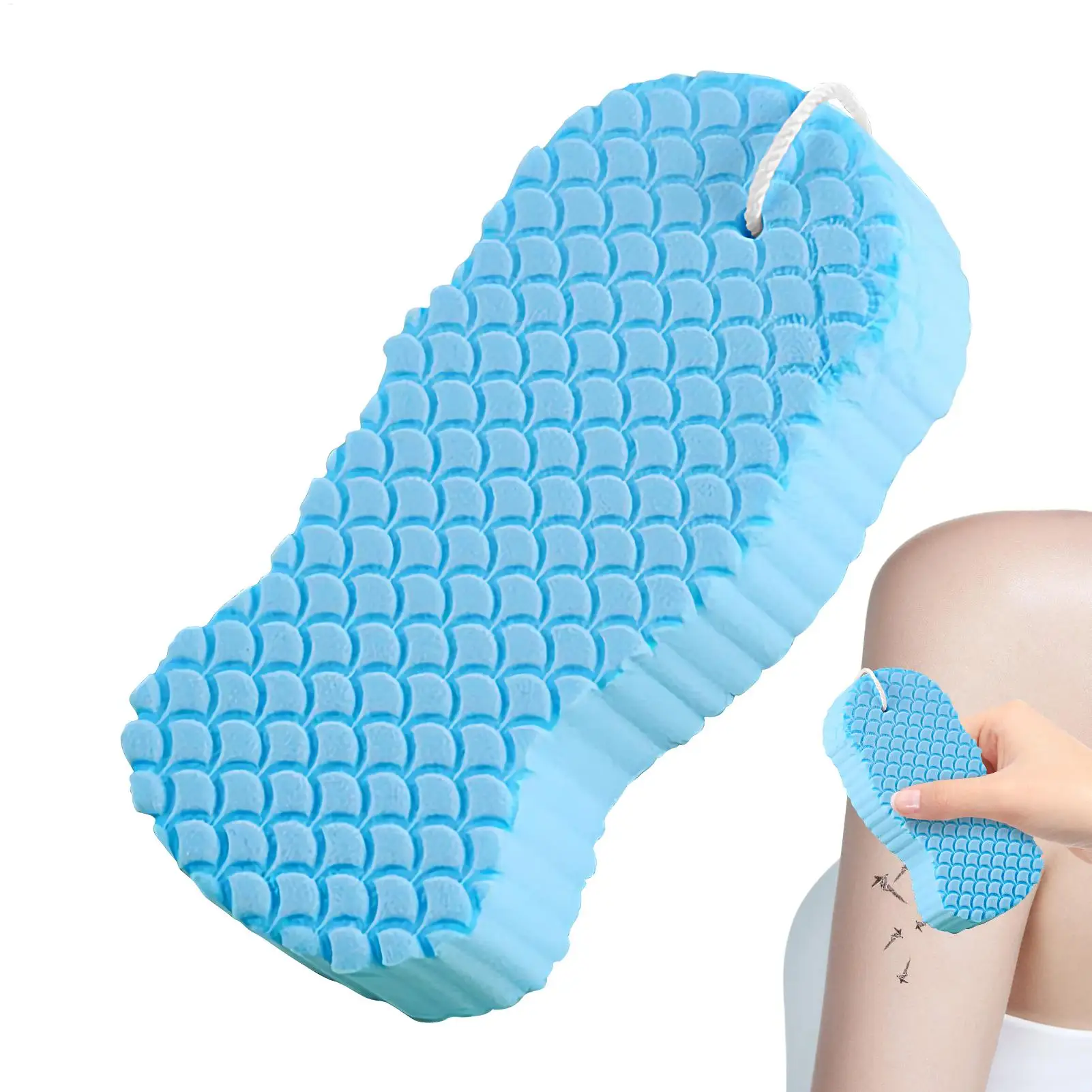 Bath Sponge Soft Painless Body Scrubber Reusable Fluffy Gentle Cleaning Tool Rich Foam Skin Exfoliator For Adults Kids Daily