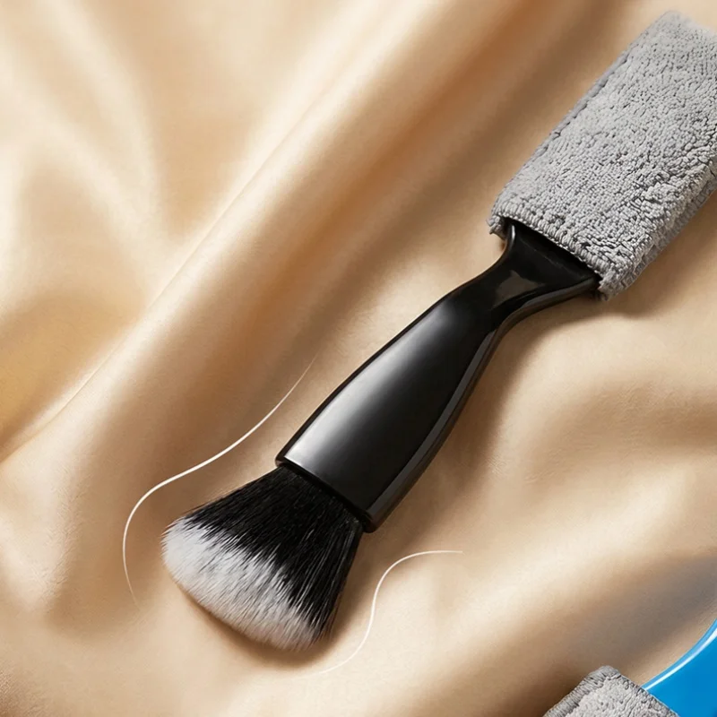2/1 Piece with Random Color, Dual-Head Two-In-One Cleaning Brush, Car Detailing Brush, Interior Cleaning Tool, Car Air Vent Brush