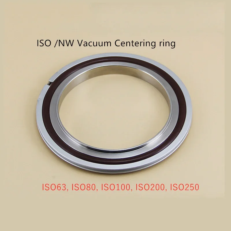 ISO63 ISO80 ISO100 ISO160 ISO200 ISO250 stainless steel vacuum pipe tri clamp fittings center bracket & fluorine rubber O-ring