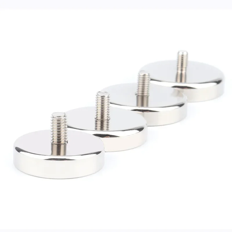 Neodymium Shallow Pot Magnets with Internal Thread Hole Have A Threaded Stem Be Used for Every Kind of Tapped Screws Dia  8-90mm