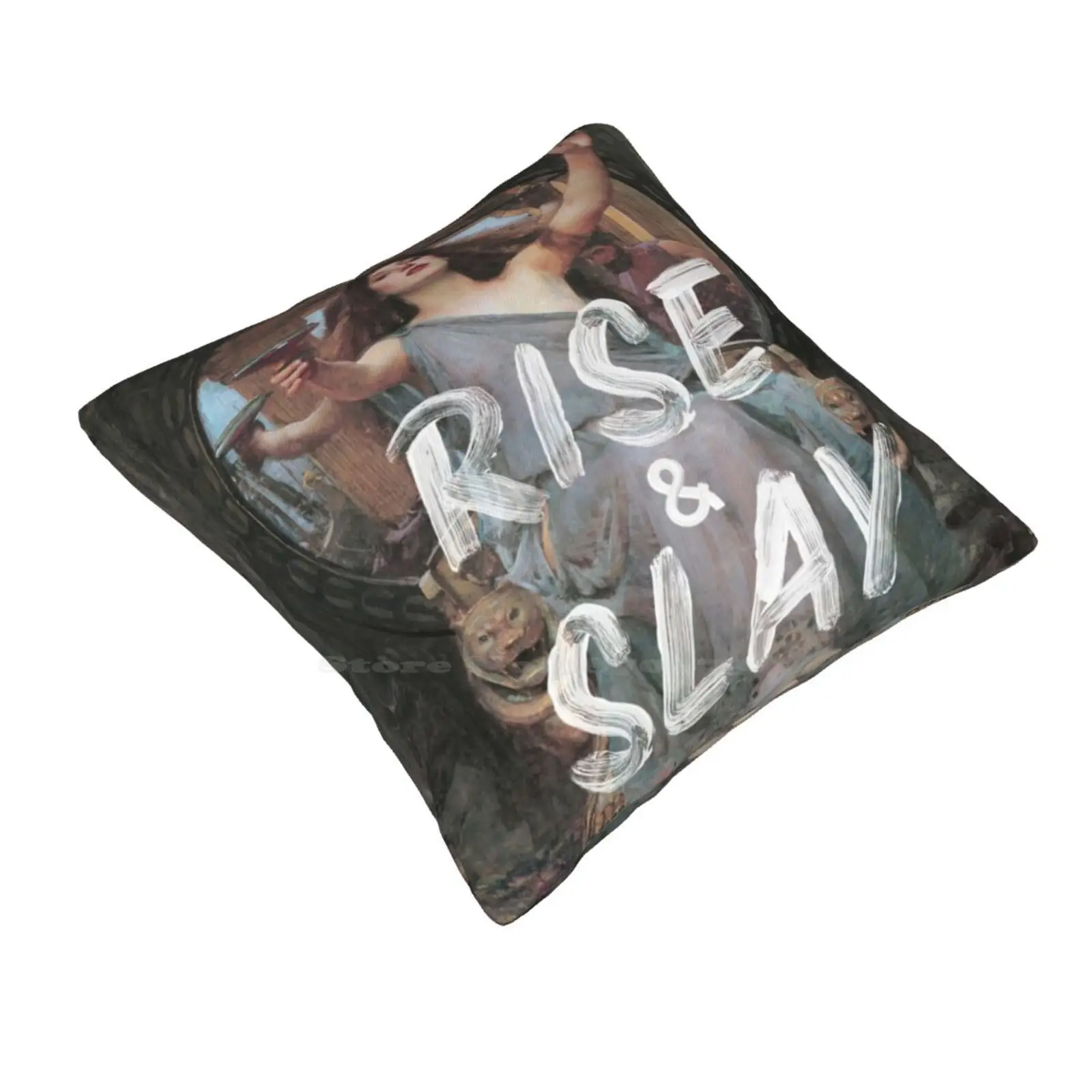 Rise And Slay Pillows Case Bedroom Home Decoration Rise And Slay Gamer Games Humor Vintage Woman Typography Funny Quotes