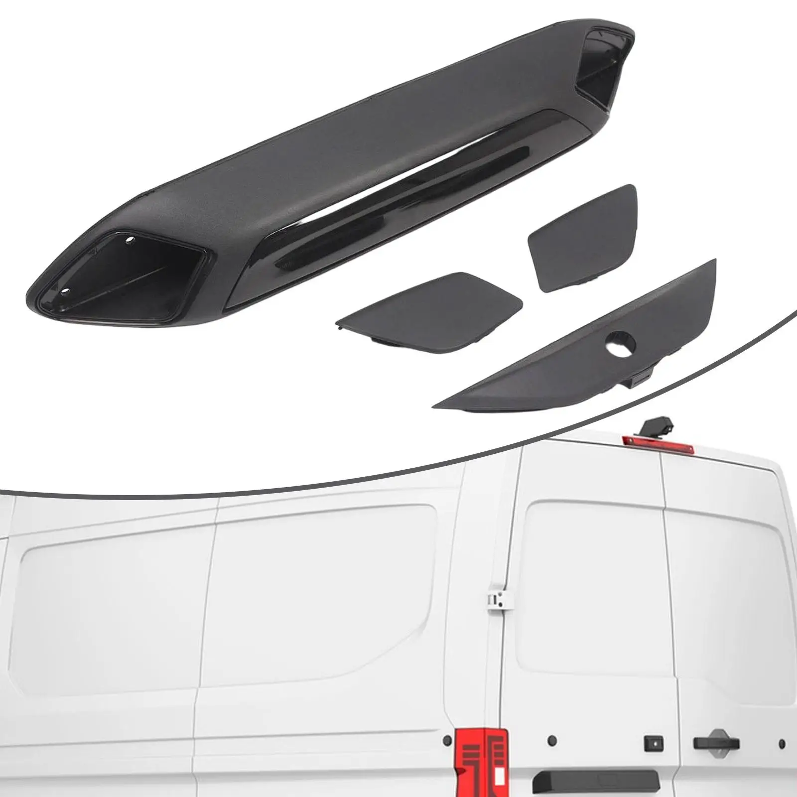 Automotive LED Third Brake Light Stop Lamp JK4Z13A613AG Durable Plastic Quick Install for Ford Transit