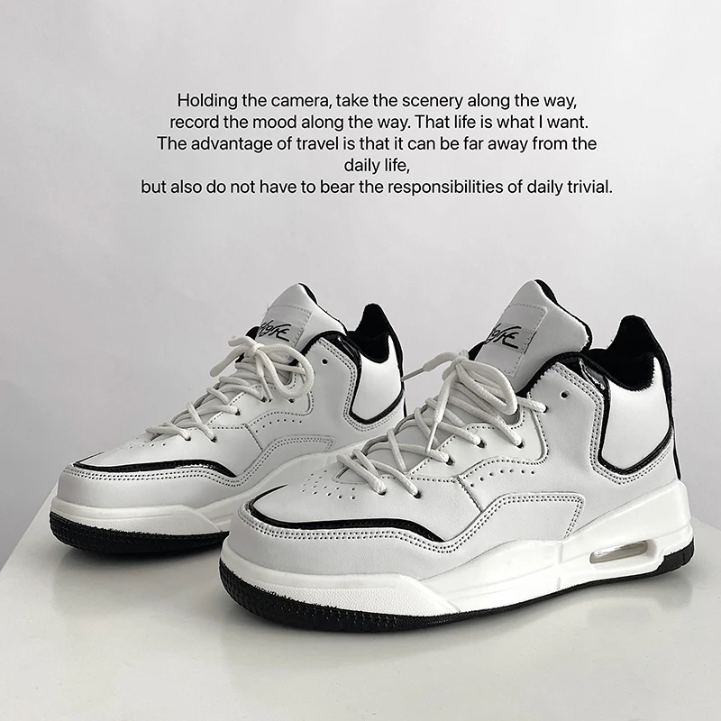 

Осень/зима 2023, новый стиль, баскетбольные кроссовки средней высоты на воздушной подушке, мужская и женская повседневная спортивная обувь, кроссовки