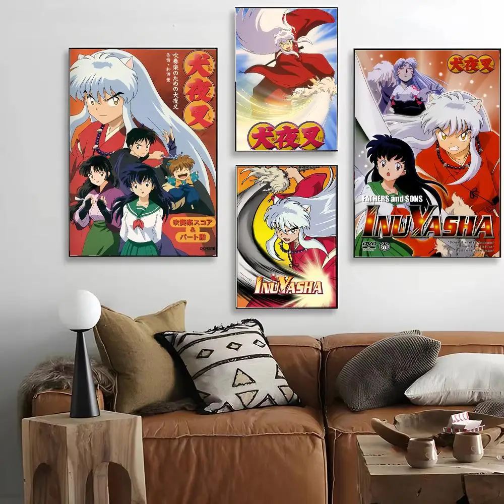 Anime I-Inuyasha Poster HD Art Decorative Wall Art Waterproof Home Décor for Living Room Bedroom Café Stylish Gift
