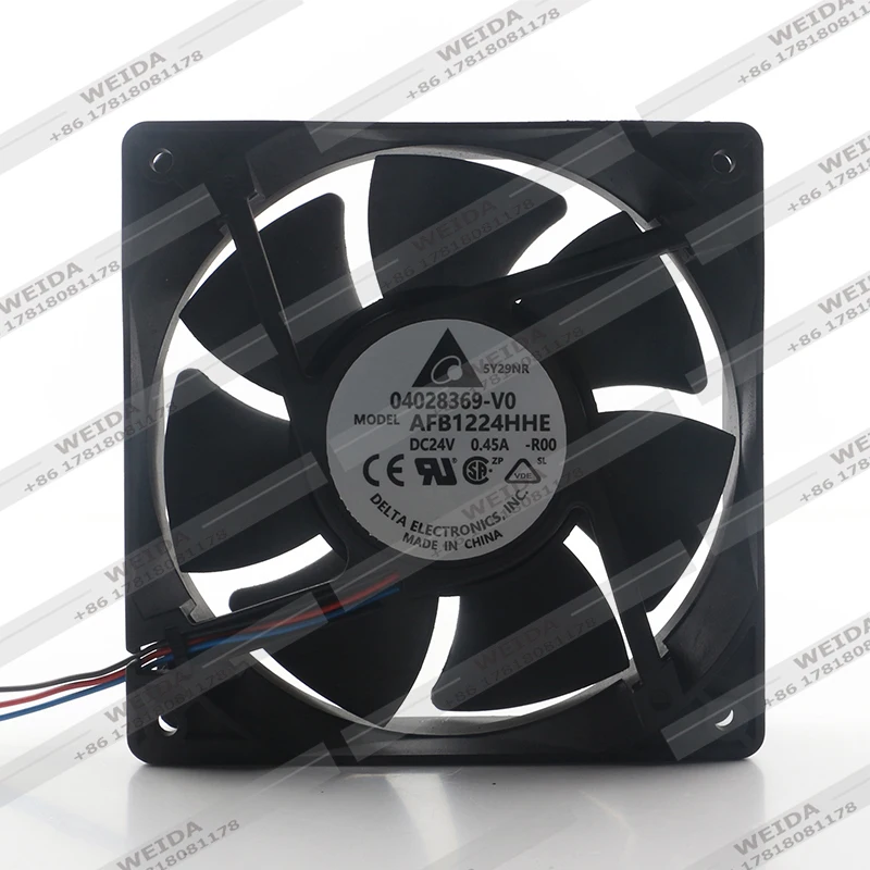 

12038 Delta DC24V 0.45A 10.8W Double ball inverter Mute Server welder alarm 12CM AFB1224HHE-R00 Cooling fan