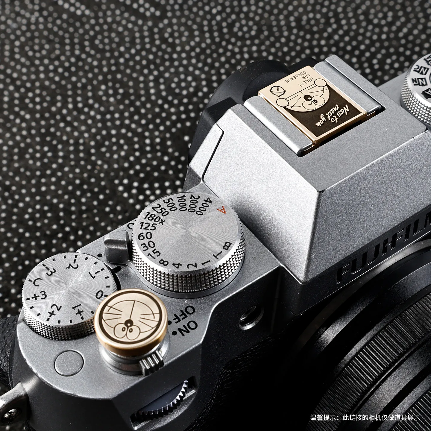 Osłona mocowania lampy błyskowej do aparatu Fujifilm XT5 X100VI XM5 XT30 XT50 XS20 ZFC Z50 ZF, ozdobna metalowa osłona przycisku migawki, ochrona przed kurzem — zdjęcie produktu 4