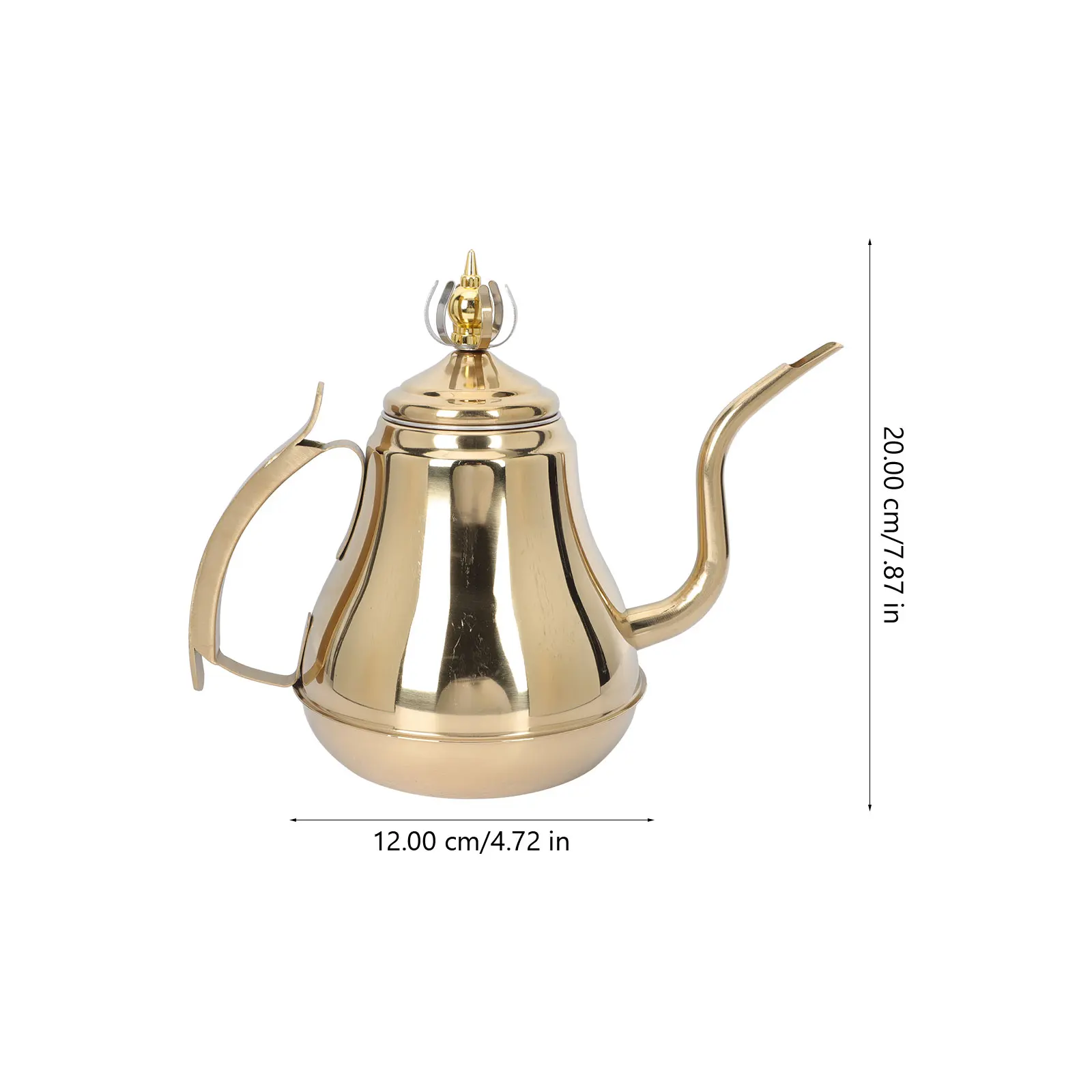 

Long Spout Tea Stainless Steel Hand Brewing Coffee Pot Water Heating Kettle For Kitchen Cafe Home Use Boiling