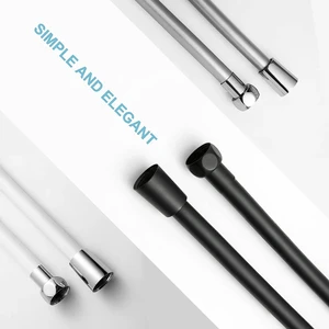 Neuer Hochdruck PVC Silber & Black Weichsduschenschlauch für Badezimmer tragbarer Kopf Flexible Installation Anti -Winding GI/2 Universal 10 Hauptverkäufe flexibler Luftkanal - №3
