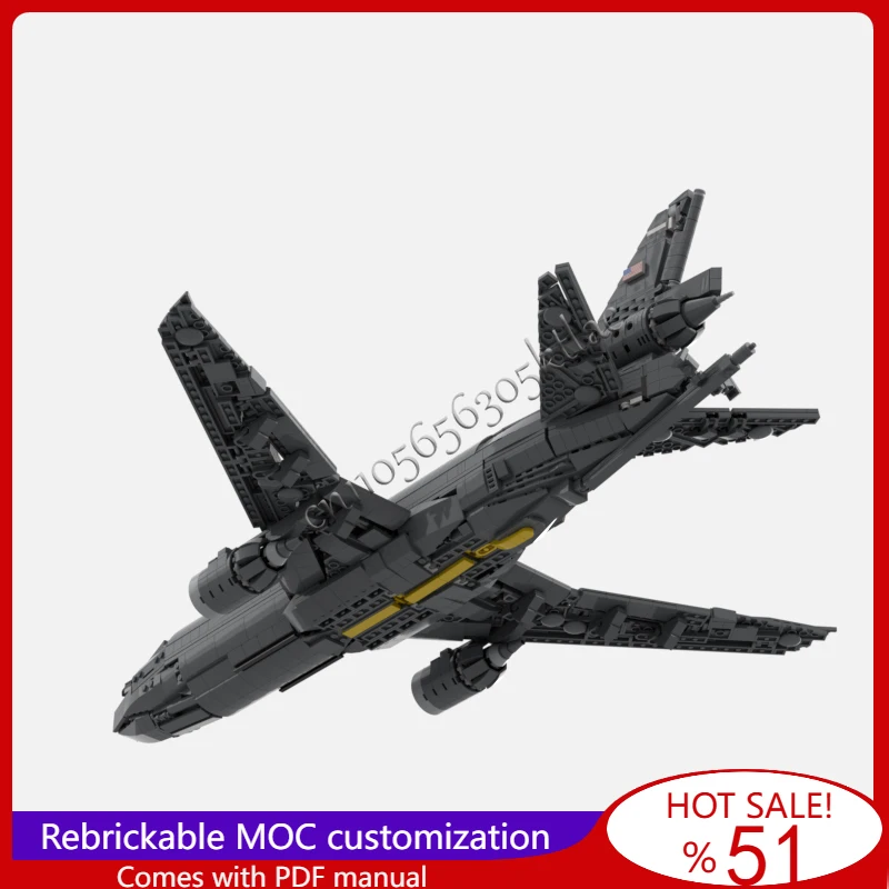 1839 pçs moc modificado KC-10 extensor modelo de aeronave de transporte diy montado educacional criativo para crianças brinquedos presente natal