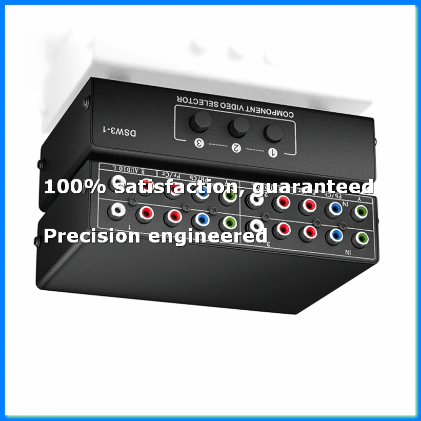 

3-Way RGB Component AV Switch Video Audio Selector 3 in 1 Output Ypbpr Component RGB Switcher Box for TV 360 DVD-A22U