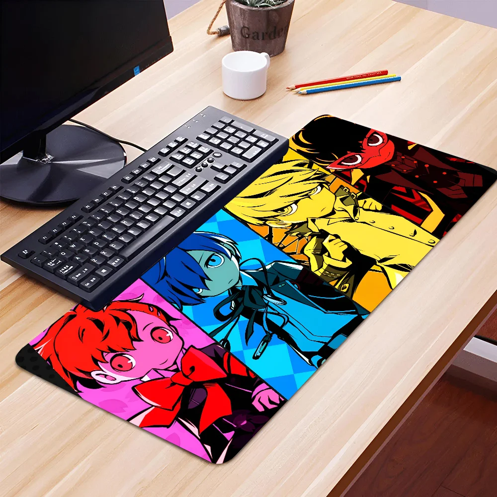 Pc Gaming Mouse Pad Gamer Persona 5 Computer Accessories Non-slip Mat Deskmat Mausepad Mousepad Mats Keyboard Cabinet Mause Pads