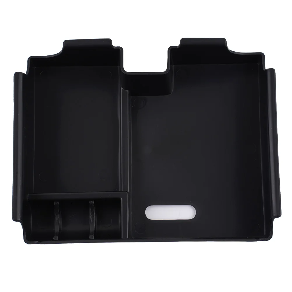 Black #ABS Center Console Organizer Tray /Divider \With Non-slip /Rubber Mats Storage Box For Land For Rover For Range For Rover