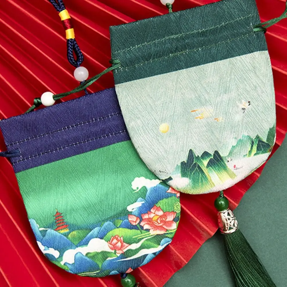 Case Flower Multi Color Drawstring Hanging Decoration Chinese Style Storage Bag Women Jewelry Bag Empty Sachet Purse Pouch