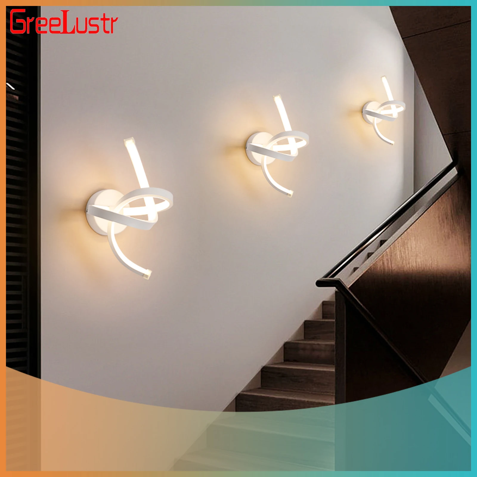 

Modern Wall Light Acrylic Led Scone Wall Lamp Nordic Bedside Luster Aisle Living Room Indoor Stairs Minimalist Decor Fixture