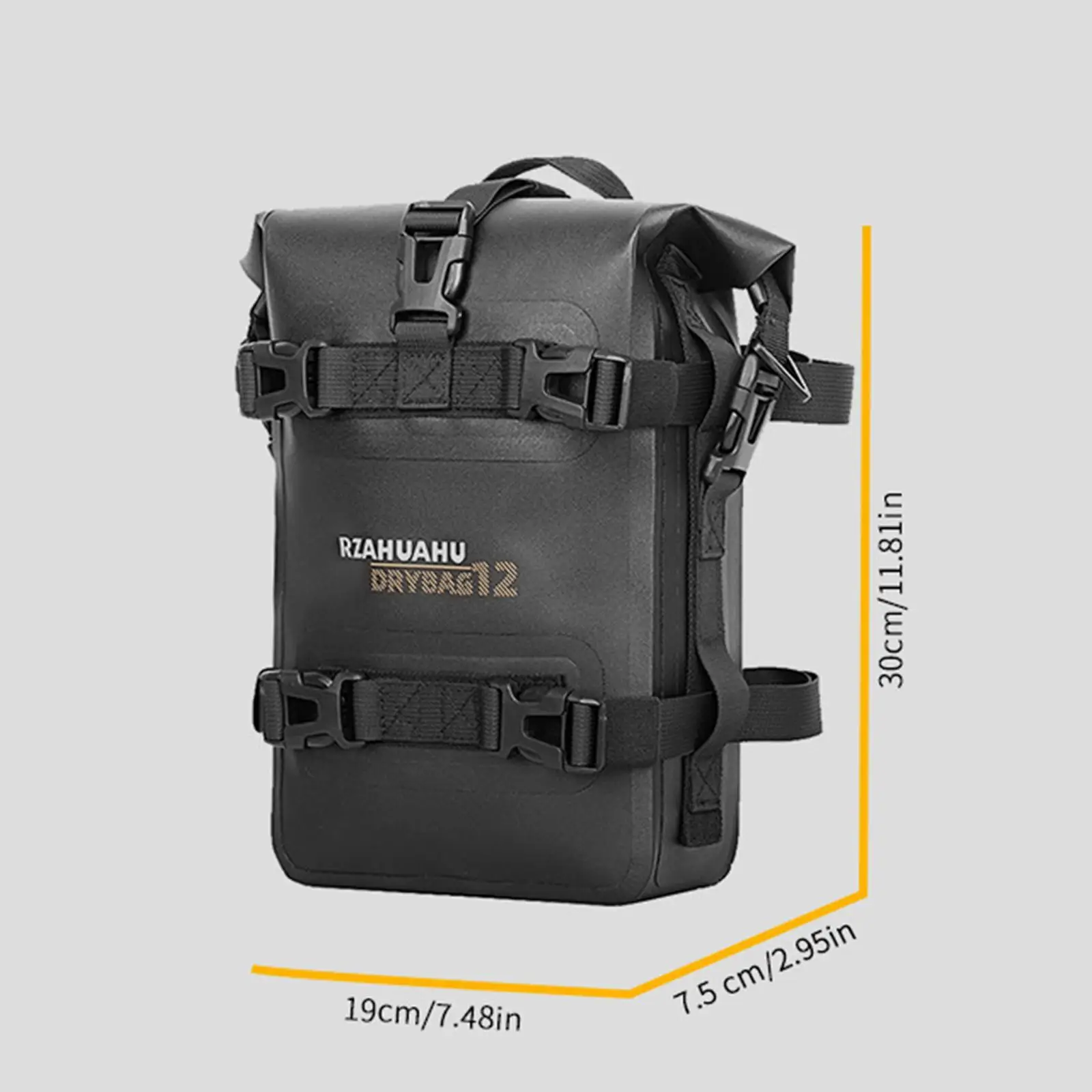 Motorcycle Luggage Bag Moto Saddle Pannier Bag 4L Rack Bag Riding Tools Accessories Reflective Strips Motor Crash Bar Bag