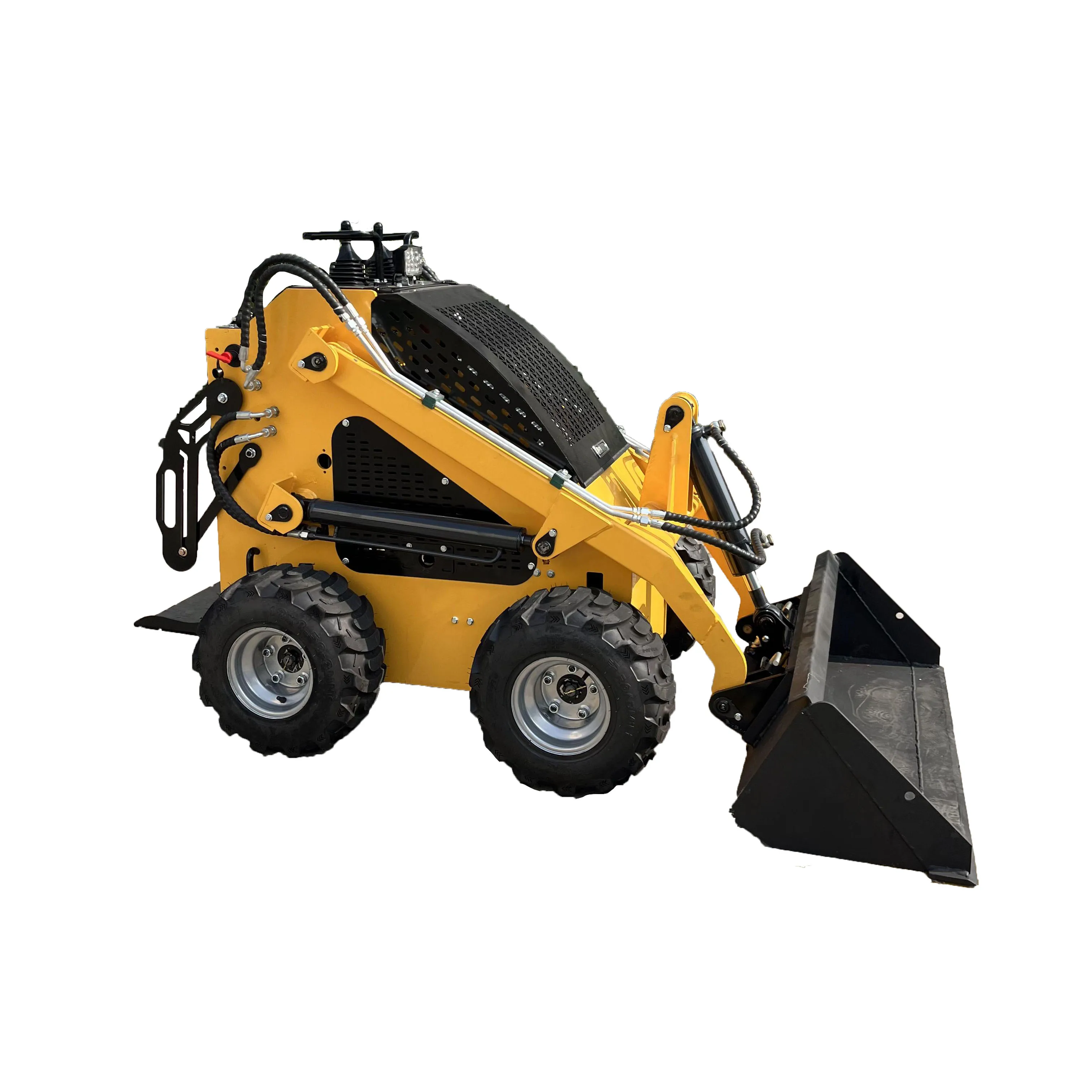 Chinese Factory Supply Mini Crawler Tracked Mini Skid Steer Track Garden Farm Small Skidsteer Loaders