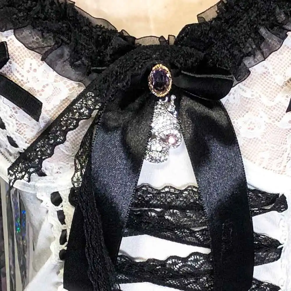 Anni '90 Emo Abito gotico fatto a mano Punk Rock Bow Kawaii Grunge Y2K Canotta Top Abito Club Wear Fai da te Harajuku Eco E-Girls Goth