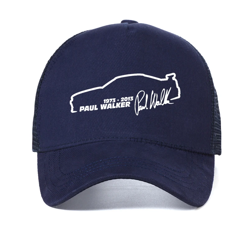 Paul Walker Fast And Furious Fashion Unisex Baseball Cap Summer Mesh Breathable Trucker hats men racing Snapback hats view 2