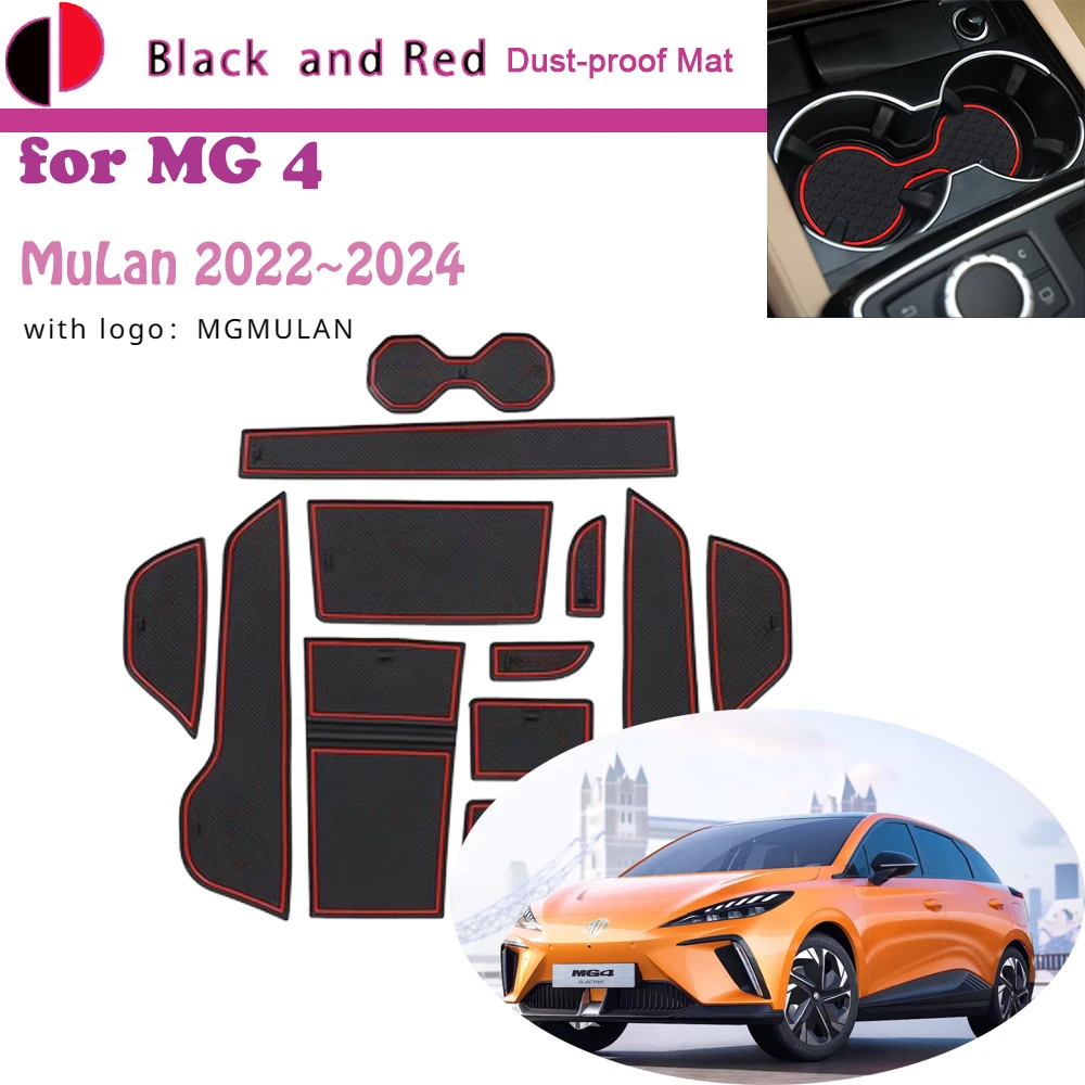 

Rubber Mat Door Groove for MG 4 MG4 EV EH32 MuLan 2022 2023 2024 Cup Cushion Gate Slot Coaster Dust-proof Sticker Accessories